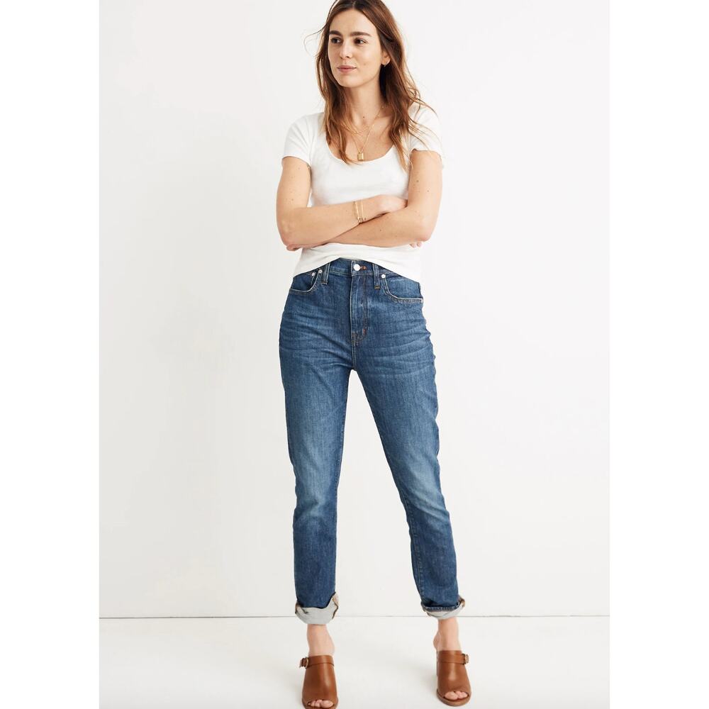 Madewell Rossie Wash High-Rise Slim Boy Jean Eco Edition Size 28T